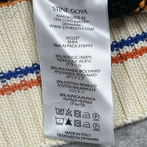 Stine Goya Shea Stripe Sweater Knit Small Multicolor Striped Alpaca Blend $375 - Picture 9 of 10